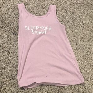 Wonder Nation Pink Sleepover Squad Tank Top - size L/G 10-12